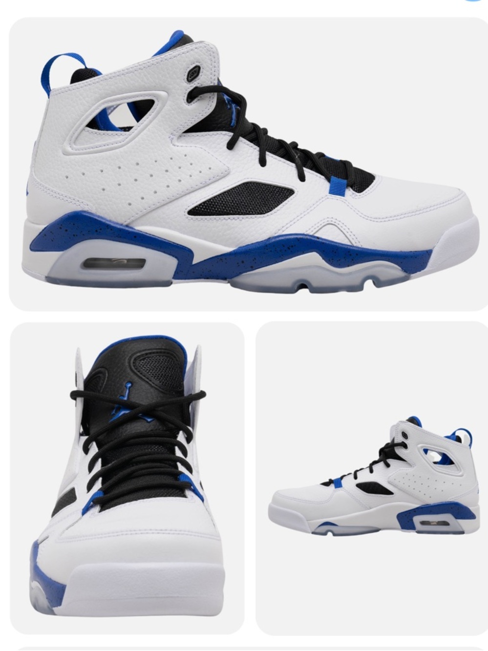 the Air Jordan Flight Club 91 “White Hyper Royal" - Picture 3 of 16